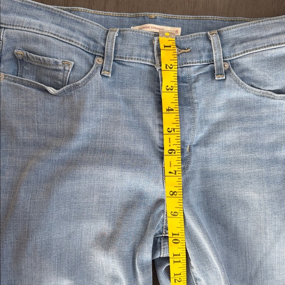 Levi’s Classic Straight Jeans Women’s Size 8 Light Wash - Picture 10 of 11